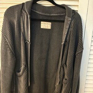 We The Free Charcoal Cardigan